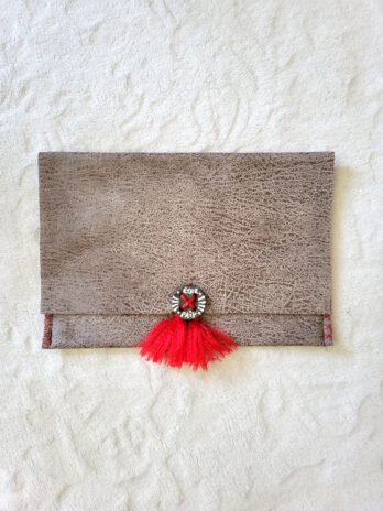 Pochette « Safari » rouge (petit format)
