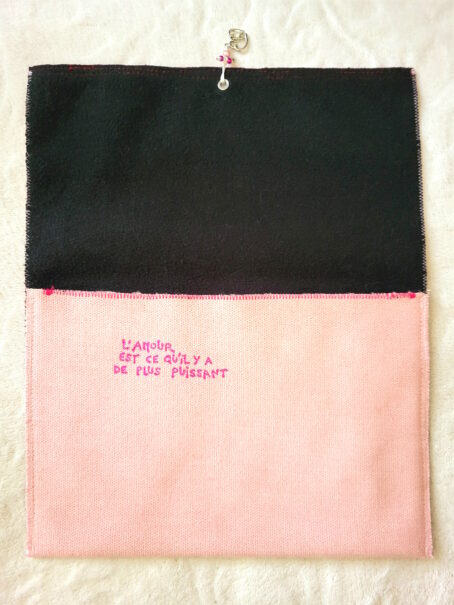 Pochette "Rose" coeurs – Image 2
