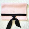 Pochette "Rose" velours