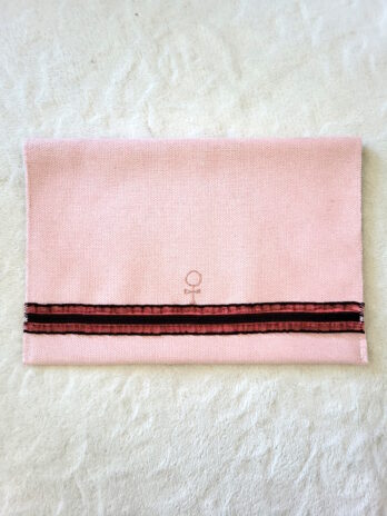 Pochette « Rose » froufrou