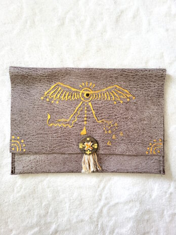Pochette « Safari » soleil ailé (petit format)
